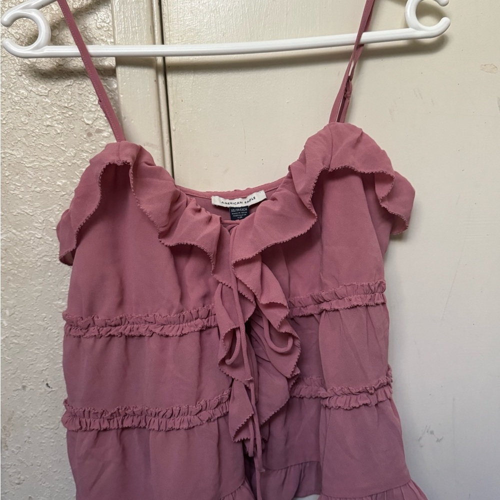 American Eagle Outfitters Ruffle Tiered Cami